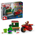 LEGO Super Heroes 76287 Raudmees mootorrattaga ja Hulk