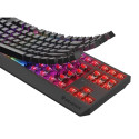Mechanical Gaming Keyboard | Juhtmevaba | US | Must | 2.4 GHz, Bluetooth, USB | Outemu Panda