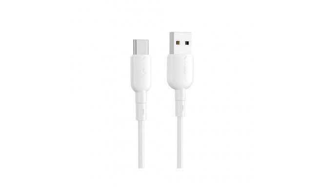 USB-C kaabel Vipfan Colorful X11, 3A, 1m valge