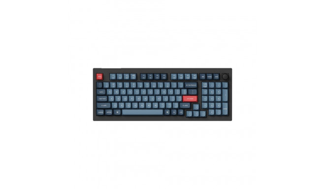 Keychron V5 Max QMK/VIA RGB Knob Red Switch Wireless Mechanical Keyboard (black)