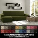 Pārsegs atpūtas krēslam ar īsu kreiso roku Sofaskins NIAGARA 210 - 340 cm - Dzeltens