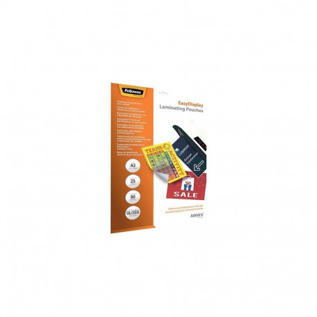 Fellowes LAMINATOR POUCH ADHESIVE/A3 80 25PCS 5601803