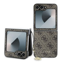 Guess - Guess 4G Charm Case for Samsung Galaxy Z Flip 6 Brown