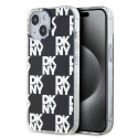 DKNY - DKNY PC/TPU Checkered Pattern Case for iPhone 15 Black
