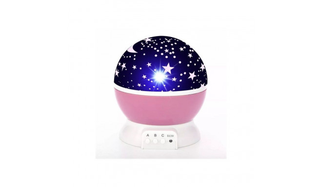 Elight L1 2in1 Star Sky projector and Night lamp with 4x AAA / USB Cable 220V Power Pink