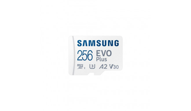 Samsung | MicroSD Card | EVO Plus | 256 GB | microSDXC Memory Card | Flash memory class U3, V30, A2