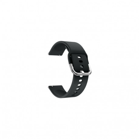 Riff 22mm Black Silicone Strap