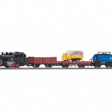 Starter Set Freight Train Tenderlok +Guterwgn