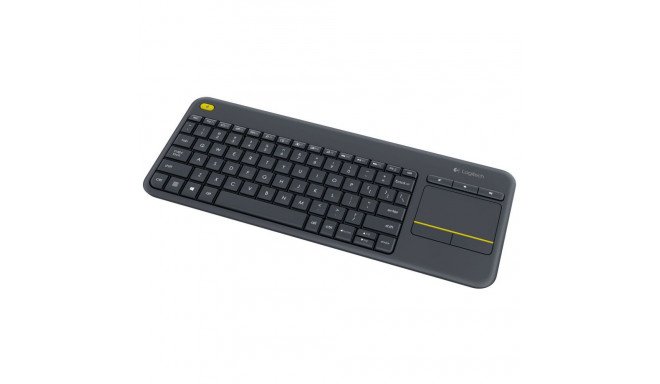 Logitech klaviatuur K400 Plus Wireless Touch PAN/NORDIC, must (920-007141)