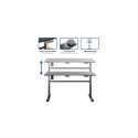 Adjustable Height Table Up Up Balder Black (SPEC)