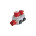Holzmann ALA1_400V power distribution unit (PDU) 2 AC outlet(s) Black, Grey, Red