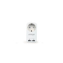 Gembird EG-ACU2-01-W power plug adapter White