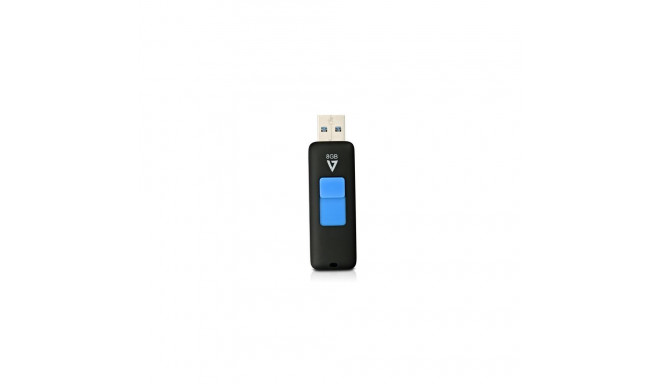 V7 VF38GAR-3E USB flash drive 8 GB USB Type-A 3.2 Gen 1 (3.1 Gen 1) Black, Blue