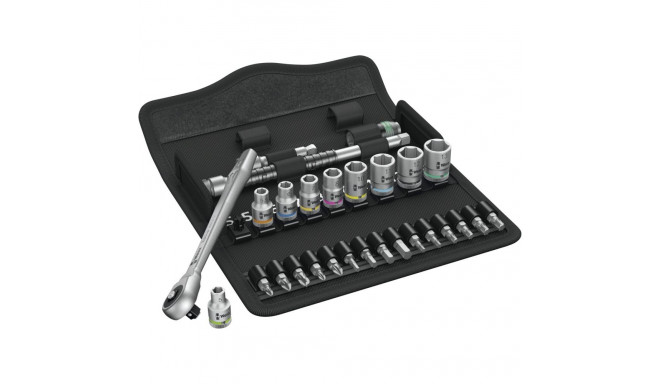 WERA 8100 SA 7 Zyklop Metal padrunikomplekt läbitõmmatav ruut