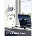 UGREEN USB-A+2*USB-C 65 W GaN Ülemaailmne Reisi Kiirlaadija