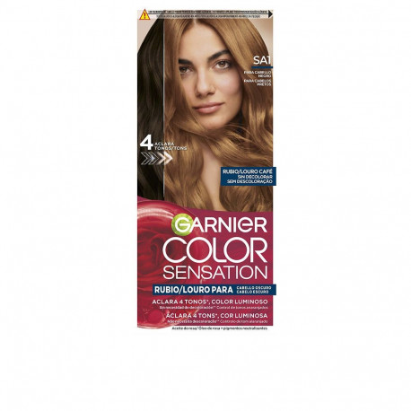 GARNIER COLOR SENSATION tinte rubio luminoso sin decoloración para cabello oscuro #Louro Café 5 u