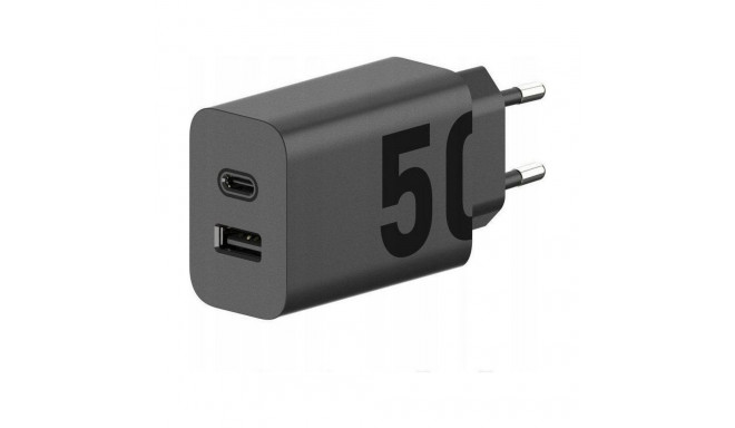 MOTOROLA original charger Type C + USB A 50W MC502/509 black bulk