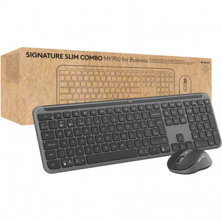"Logitech Signature Slim Combo MK950 for Business - Graphite - CENTRAL-419 (FR)"