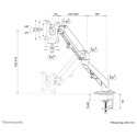 "Full-Motion-Tischhalterung für 17-27"" Bildschirme 7KG DS70-700BL1 Neomounts"