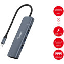 "Equip Dock USB-C->HDMI.3xUSB3.0.100WPD 25cm gr"