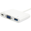 "Equip Dock USB-C->VGA.USB3.0.60WPD 15cm ws"