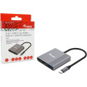 "Equip Dock USB-C->HDMI.USB-A.100WPD 25cm gr"