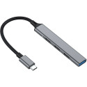 "Equip USB-Hub 4-Port 3.0/C->1x3.0 3x2.0 5Gbps o.Netzteil gr"