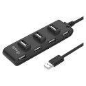 "Equip USB-Hub 7-Port 2.0 ->7x2.0 480Mbps o.Netzteil sw"