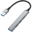 "Equip USB-Hub 4-Port 3.0 ->1x3.0 3x2.0 5Gbps o.Netzteil gr"