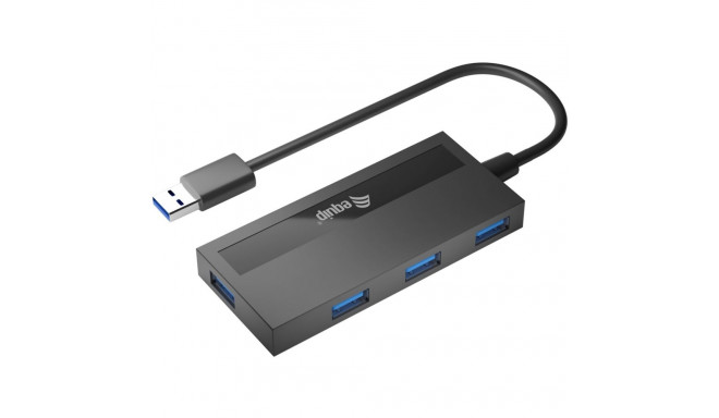 "Equip USB-Hub 4-Port 3.2 ->4x3.0 +USB-C Adp.5Gbps o.Netz.sw"