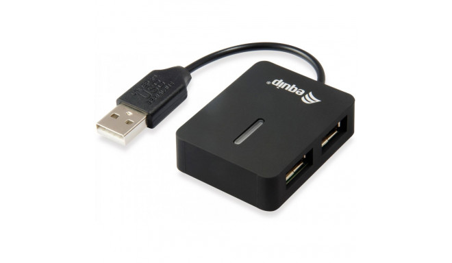 "Equip USB-Hub 4-Port 2.0 ->4x2.0 480Mbps o.Netzteil sw"