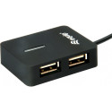 "Equip USB-Hub 4-Port 2.0 ->4x2.0 480Mbps o.Netzteil sw"