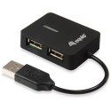 "Equip USB-Hub 4-Port 2.0 ->4x2.0 480Mbps o.Netzteil sw"