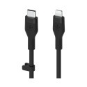 "Belkin Flex Lightning/USB-C, Apple zert., 2m, schwarz"