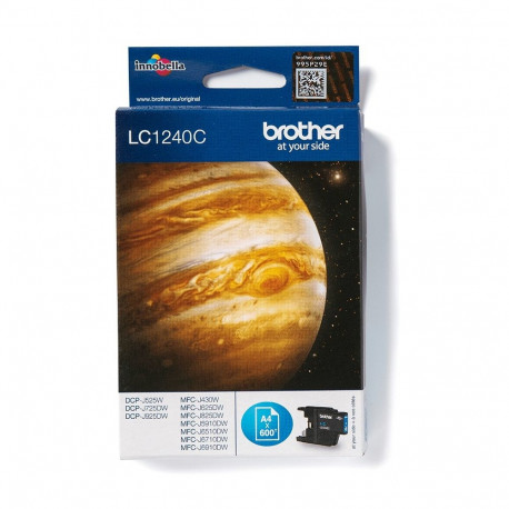 "Brother Tinte LC-1240C Cyan bis zu 600 Seiten nach ISO/IEC 24711"