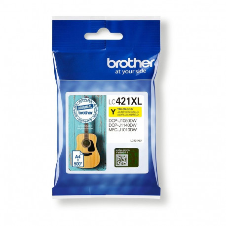 "Brother Tinte LC421XLY Gelb bis zu 500 Seiten ISO/IEC 24711"