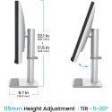 "BenQ 68.6cm MA270U 16:9 DP/USB-C/HDMI silv. lift/piv UHD"