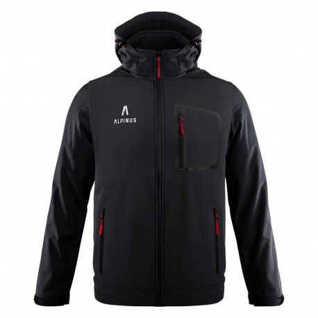 Alpinus meeste softshell-jope Stenshuvud BR43371 2XL, must