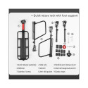 Rockbros 33210004001 bicycle rack with shelf - black