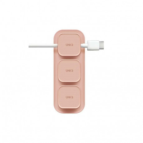 Uniq Pod Mag Magnetic Cable Organizer + Base Pink/Blush Pink