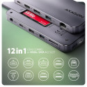 HMC-12GM2 USB hub 12in1 10Gbps HDMI DP LAN M.2