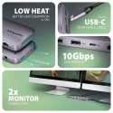 HMC-12GM2 USB jaotur 12in1 10Gbps HDMI DP LAN M.2