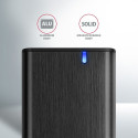 Axagon External USB-C 3.2 Gen 2 metal box for M.2 NVMe & SATA SSD disk. Screwless.