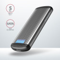 AXAGON EEM2-SA USB micro-B 3.2 Gen 1 - M.2 SATA SSD 30-80mm kruvivaba sooneline karp
