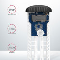AXAGON EEM2-SA USB micro-B 3.2 Gen 1 - M.2 SATA SSD 30-80mm kruvivaba sooneline karp