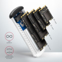 AXAGON EEM2-SA USB micro-B 3.2 Gen 1 - M.2 SATA SSD 30-80mm kruvivaba sooneline karp