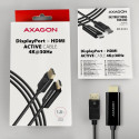 AXAGON RVD-HI14C2 DisplayPort HDMI adapterkaabel 4K/30 Hz 180 cm pikk must