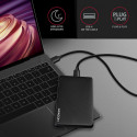 AXAGON EE25-SL external 2 5"-Gehause USB 3.0 / SATA III - USB-A schwarz