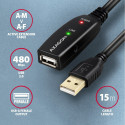 AXAGON ADR-215 USB 2.0 A-M - A-F aktiivne 15m kaabel