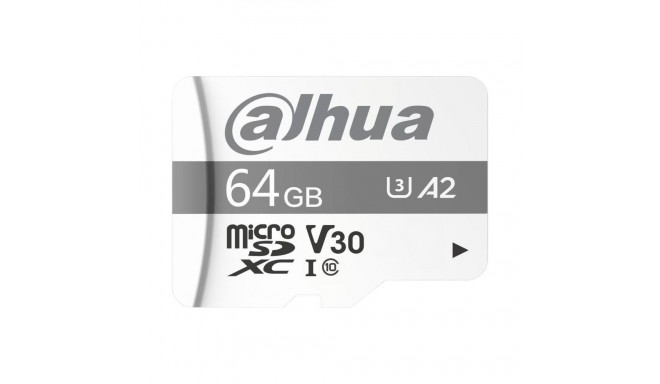 Dahua Technology TF-P100 MicroSDXC Card 64 GB Class 10 UHS-I U3 A1 V30 (TF-P100-64GB)